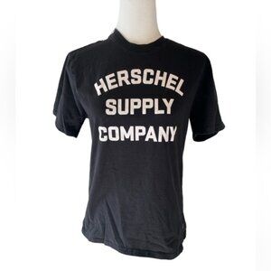 EC Herschel Supply Company Black Cotton T Shirt Size Small